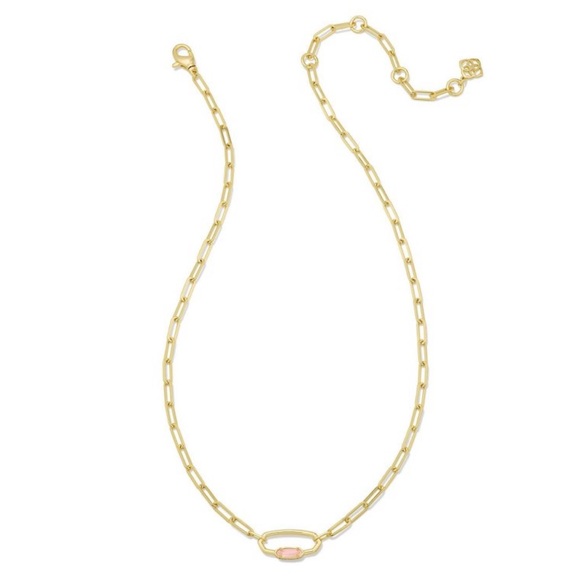 Kendra Scott Jewelry - Kendra Scott Emma Chain Necklace-Gold/Pink